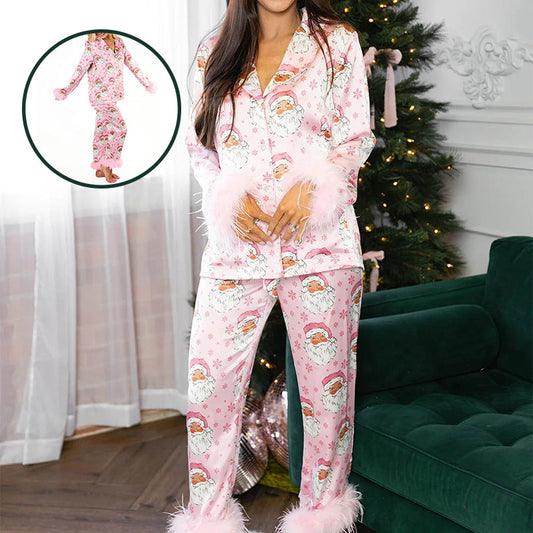 Pyjama mit Weihnachtsmann-Motiv