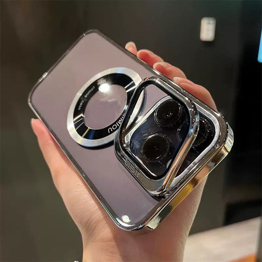 Atracción magnética electrolítico chapado transparente funda de iPhone para IPhone-For iphone
